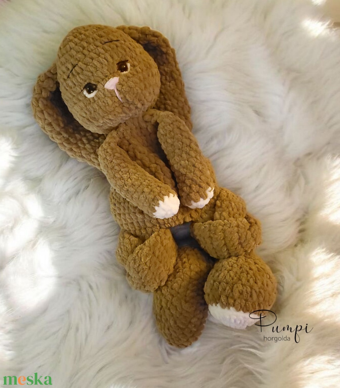 Nyuszis szundipajti - játék & sport - plüssállat & játékfigura - nyuszi - Meska.hu