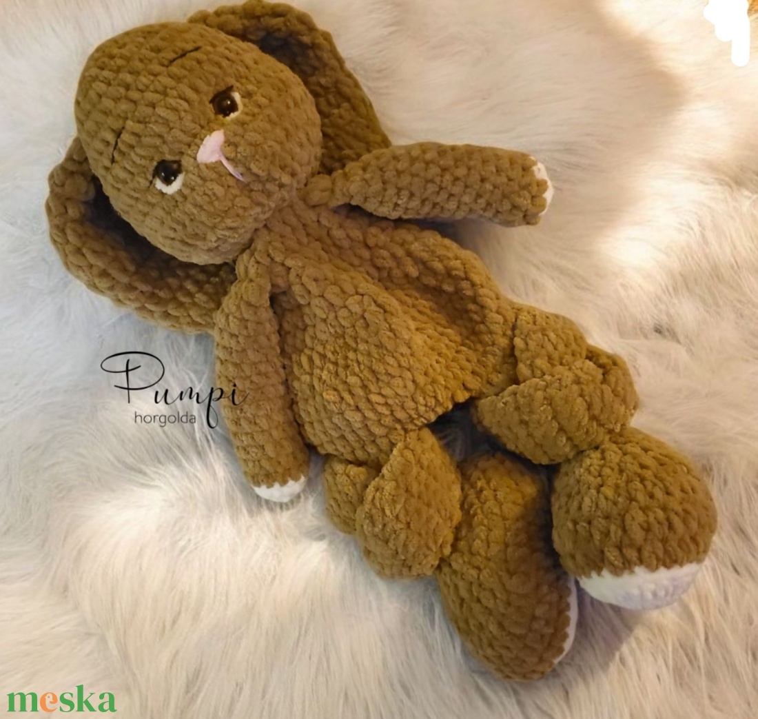 Nyuszis szundipajti - játék & sport - plüssállat & játékfigura - nyuszi - Meska.hu