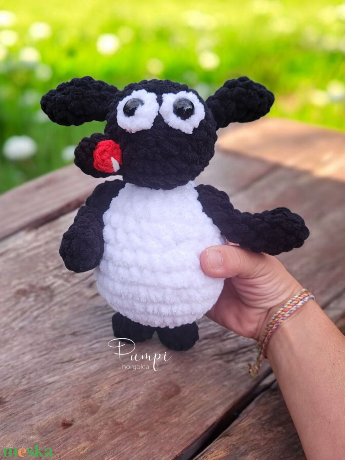 Horgolt Shaun, a bárány - játék & sport - plüssállat & játékfigura - cica - Meska.hu