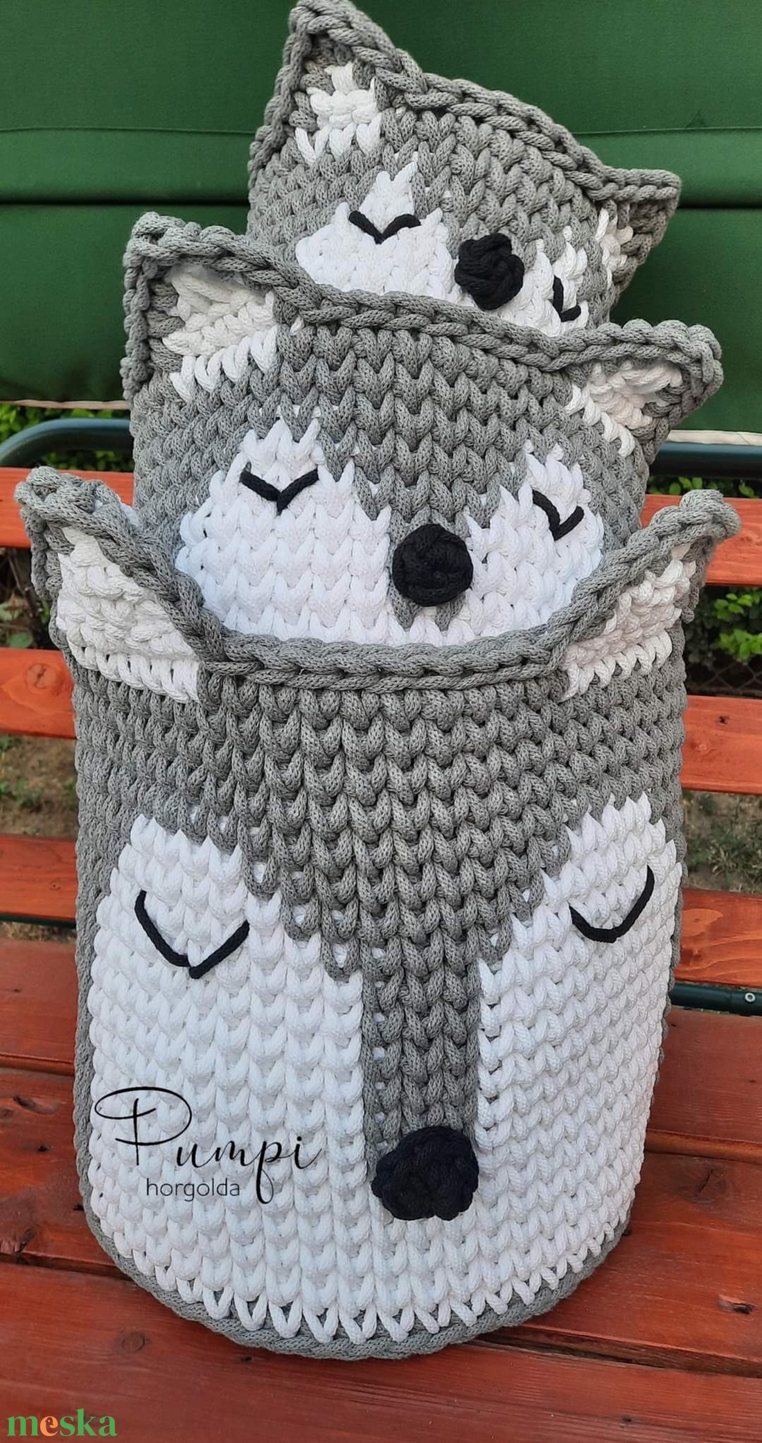 Rókás tároló - otthon & életmód - tárolás & rendszerezés - tárolókosár - Meska.hu