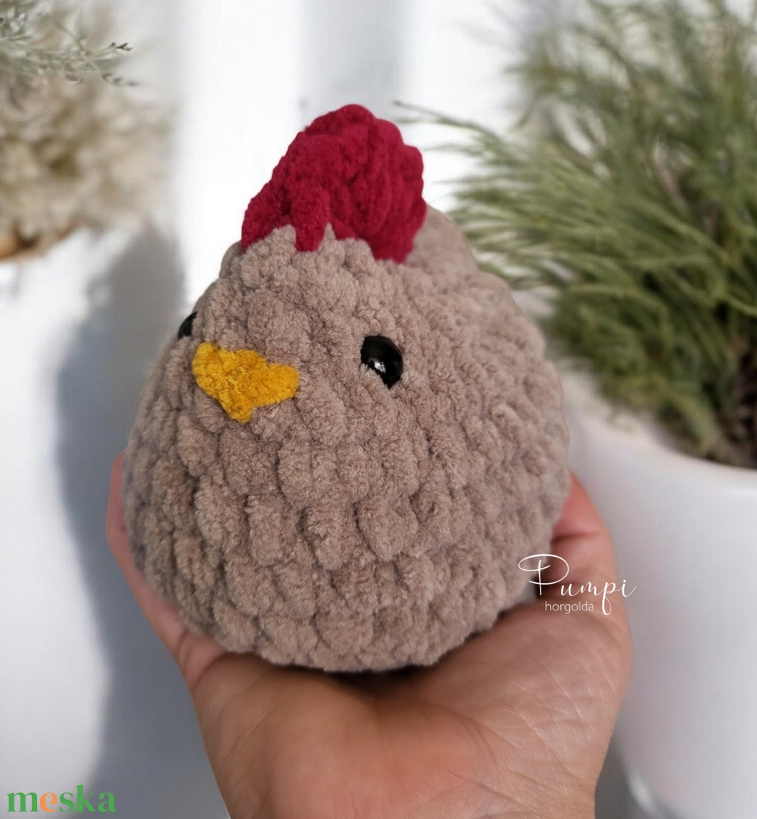 Horgolt tyúk - játék & sport - plüssállat & játékfigura - más figura - Meska.hu