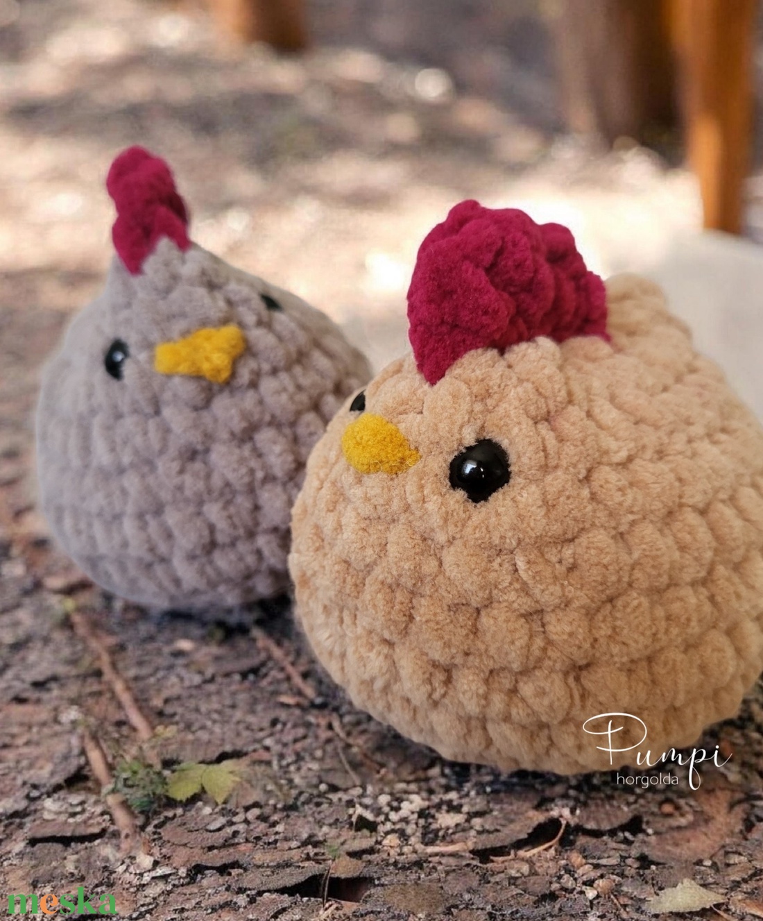 Horgolt tyúk - játék & sport - plüssállat & játékfigura - más figura - Meska.hu