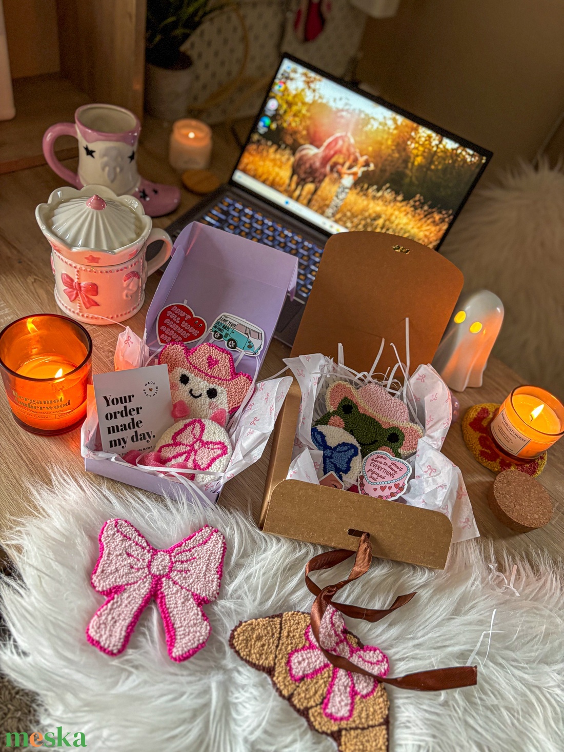 Hímzett tolltartó, good vibes - otthon & életmód - dekoráció - dísztárgy - Meska.hu