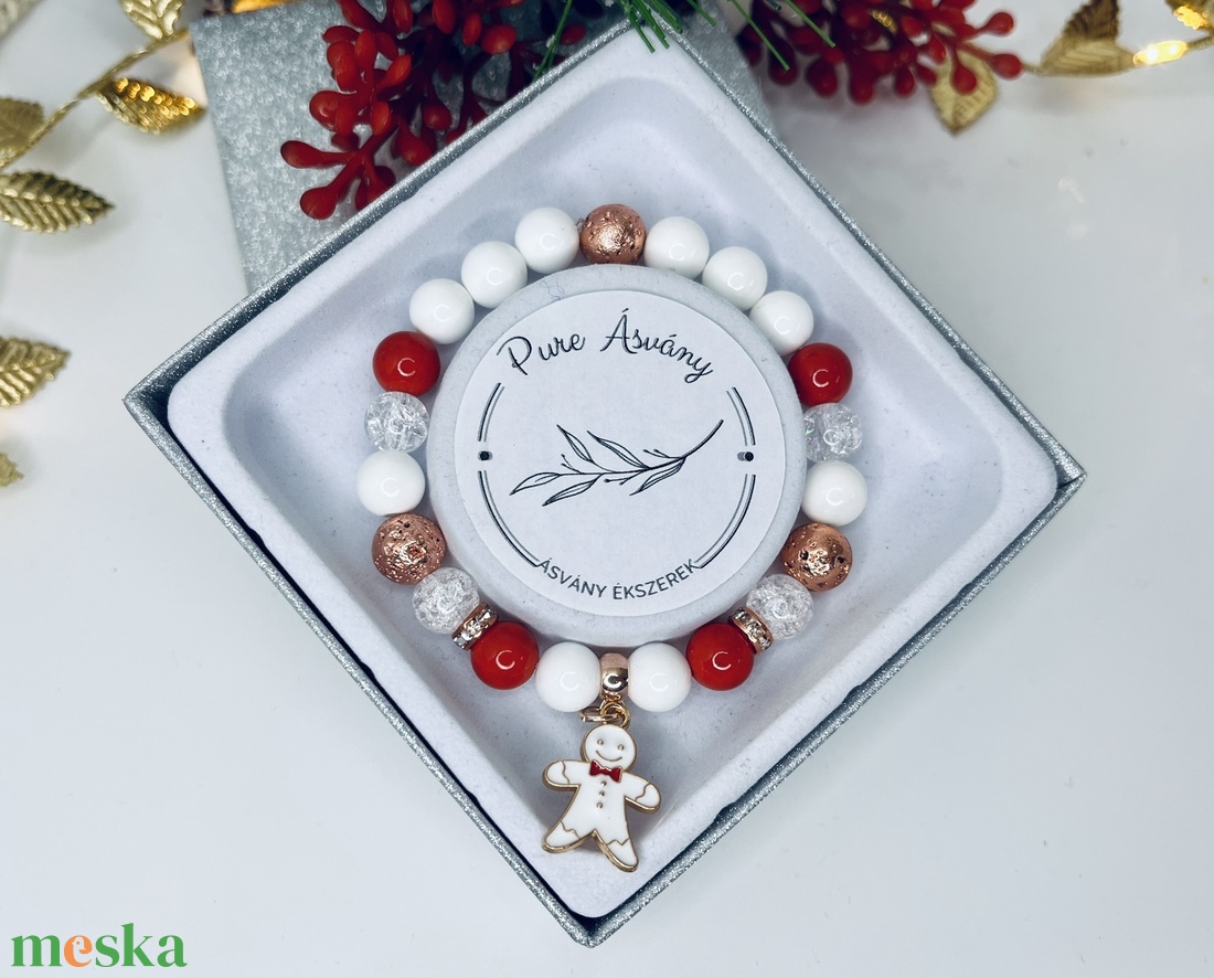 Kagyló  Lávakő  Hegyikristály karkötő mézeskalács medállal - ékszer - karkötő - ásványkarkötő - Meska.hu Kagyló  Lávakő  Hegyikristály karkötő mézeskalács medállal - ékszer - karkötő - ásványkarkötő - Meska.hu