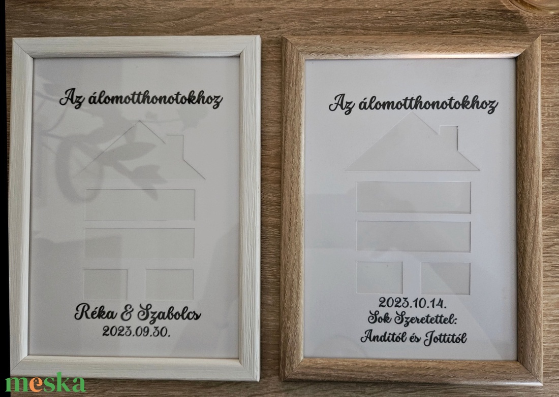 Pénzátadó nászajándék - esküvő - emlék & ajándék - nászajándék - esküvői pénzátadó képkeret - Meska.hu