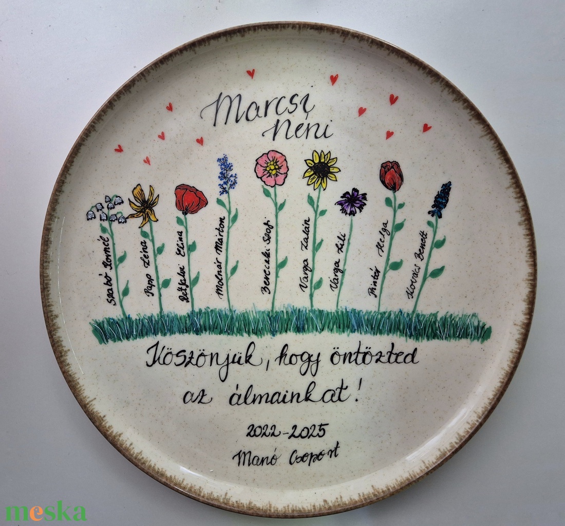 Pedagógus búcsúztató emléktányér - otthon & életmód - dekoráció - dísztárgy - Meska.hu