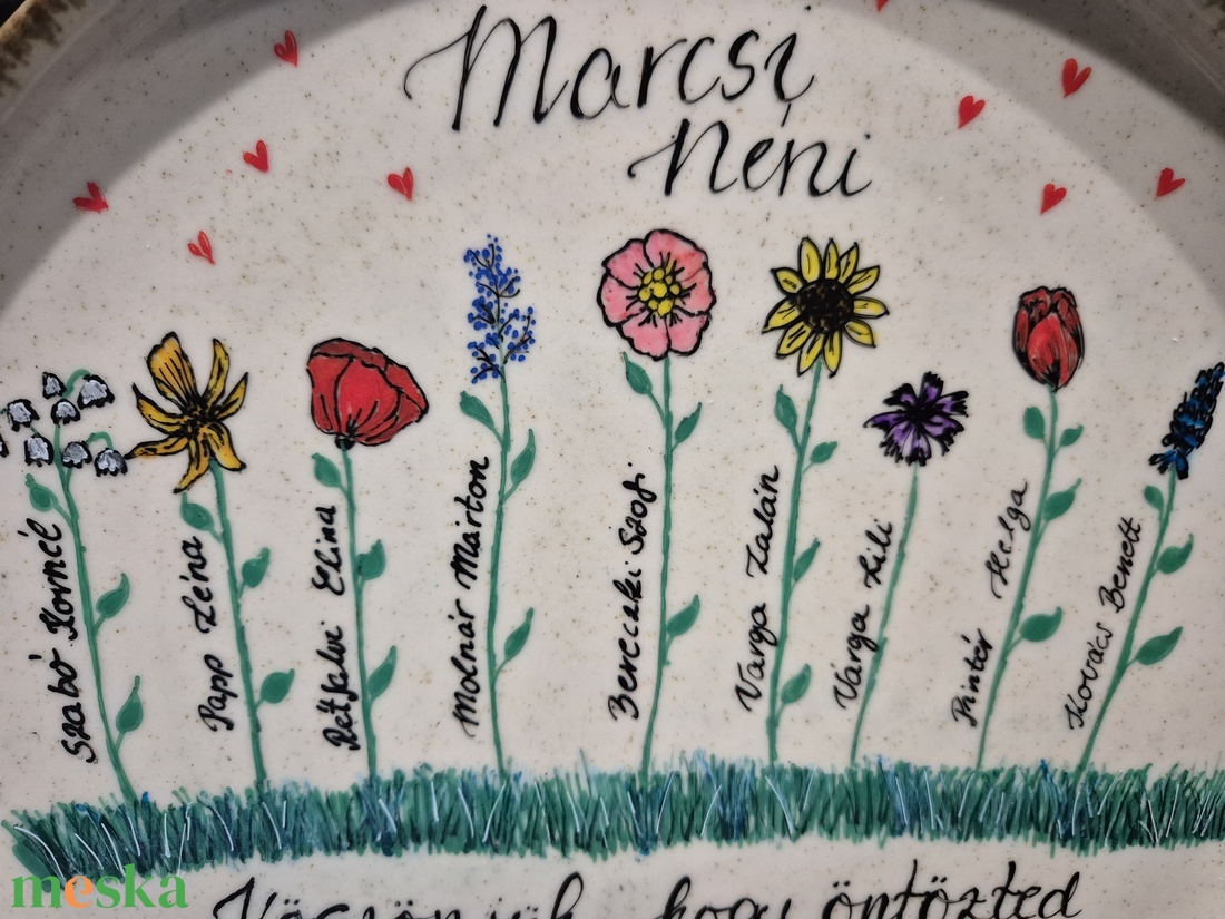 Pedagógus búcsúztató emléktányér - otthon & életmód - dekoráció - dísztárgy - Meska.hu