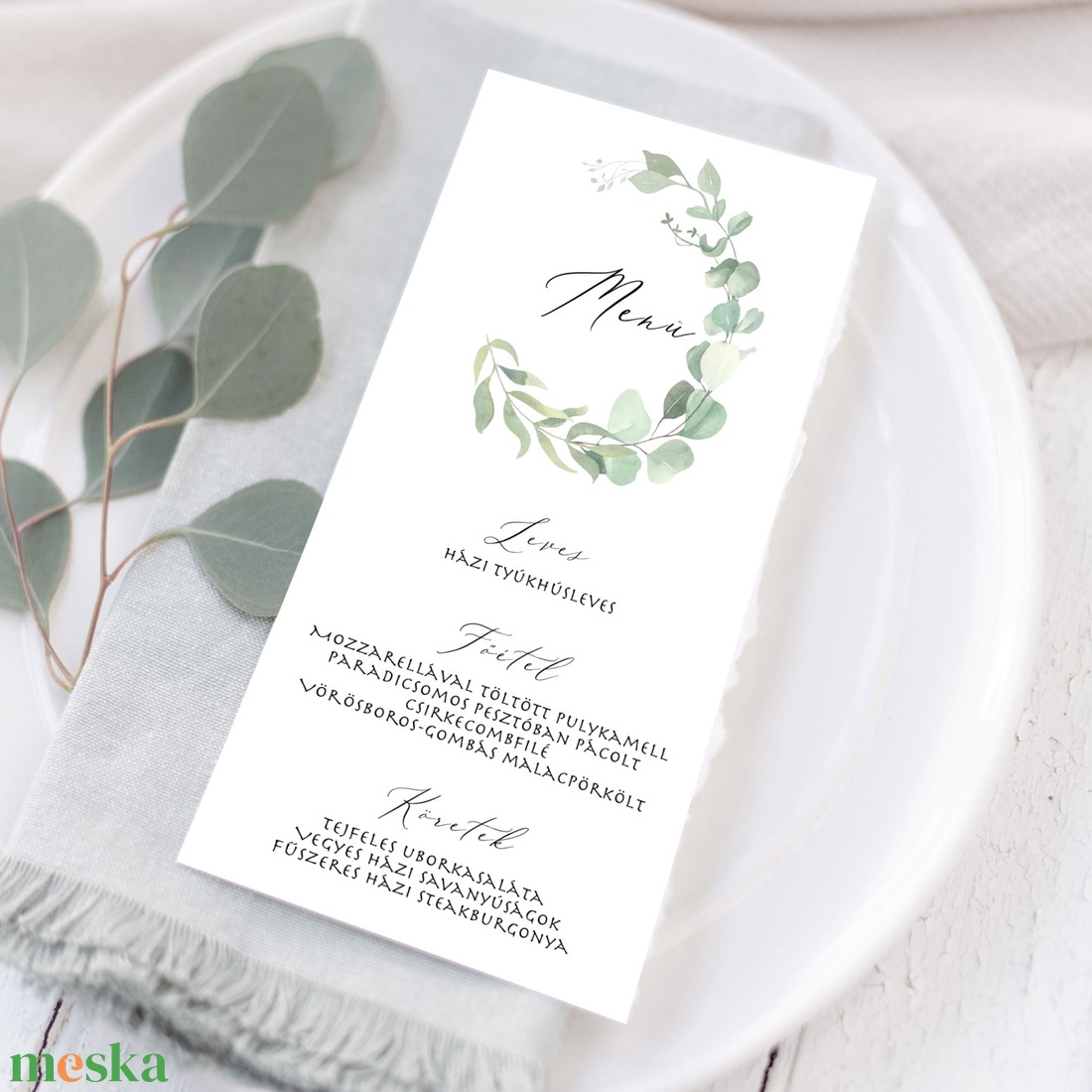 GREENLEAF Esküvői Menülap, Levelek Esküvői Menülap, Keretes Esküvői Menülap, Zöld Esküvői Menülap - esküvő - meghívó & kártya - menü - Meska.hu GREENLEAF Esküvői Menülap, Levelek Esküvői Menülap, Keretes Esküvői Menülap, Zöld Esküvői Menülap - esküvő - meghívó & kártya - menü - Meska.hu