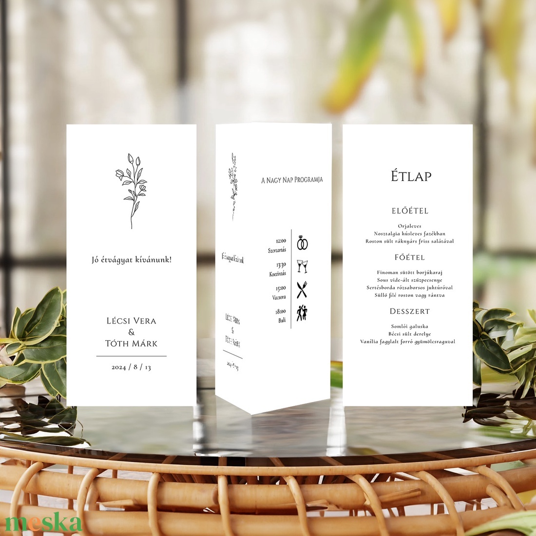 ROSELEAF Esküvői Menülap, Levelek Esküvői Menülap, Virág Esküvői Menülap, Minimal Esküvői Menülap - esküvő - meghívó & kártya - menü - Meska.hu ROSELEAF Esküvői Menülap, Levelek Esküvői Menülap, Virág Esküvői Menülap, Minimal Esküvői Menülap - esküvő - meghívó & kártya - menü - Meska.hu