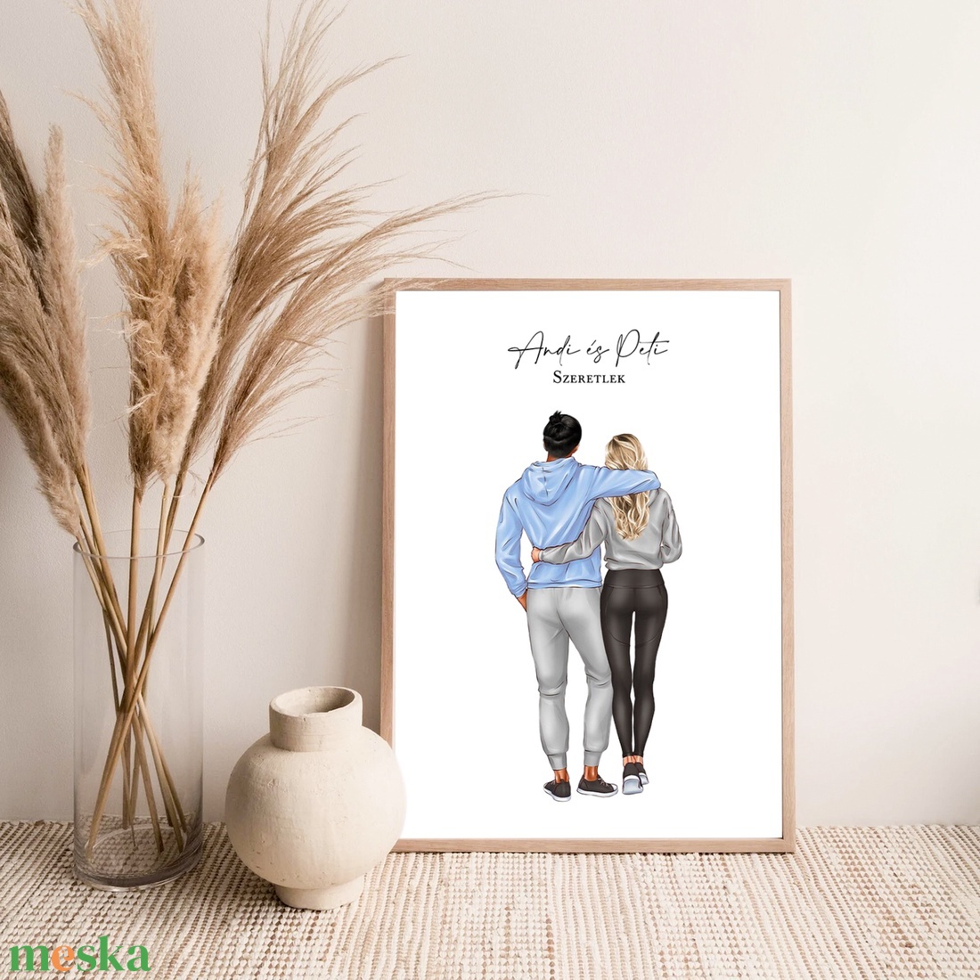 COUPLE Poszter, Páros poszter, Esküvői poszter - esküvő - emlék & ajándék - vendégkönyv - Meska.hu