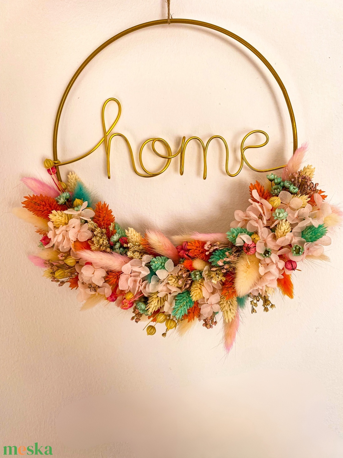 Szárazvirágos ajtódísz - otthon & életmód - dekoráció - ajtó- és ablak dekoráció - ajtódísz & kopogtató - Meska.hu