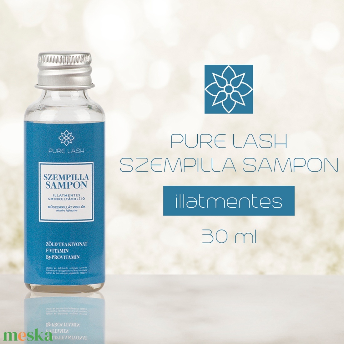 Szempillasampon illatmentes - 30 ml - szépségápolás - arcápolás - szemkörnyékápolás - Meska.hu