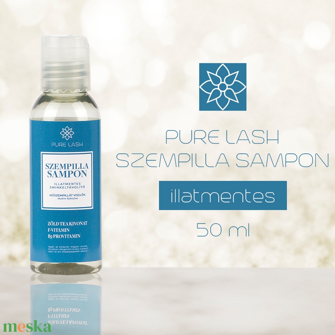 Szempillasampon illatmentes - 30 ml - szépségápolás - arcápolás - szemkörnyékápolás - Meska.hu