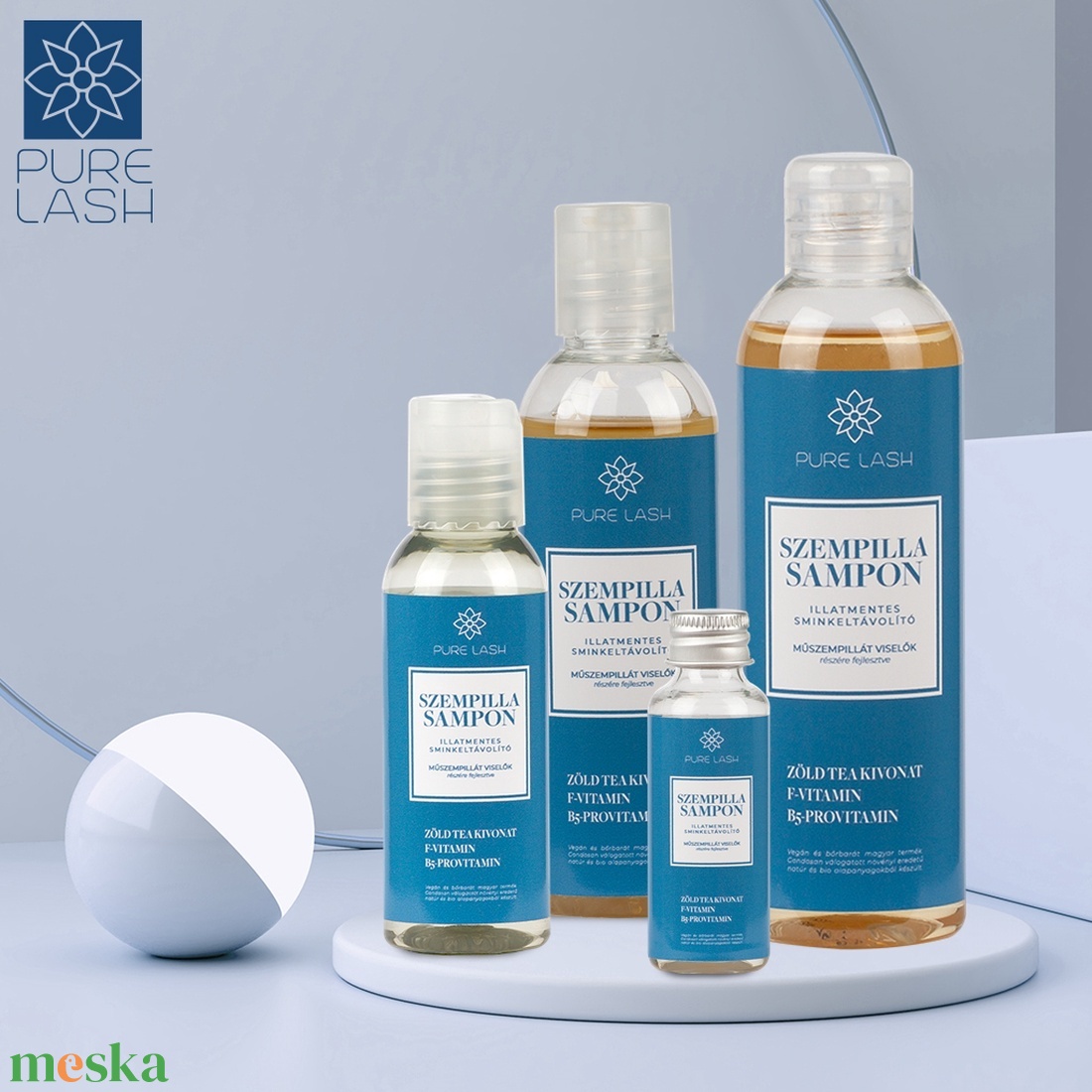 Szempillasampon illatmentes - 30 ml - szépségápolás - arcápolás - szemkörnyékápolás - Meska.hu