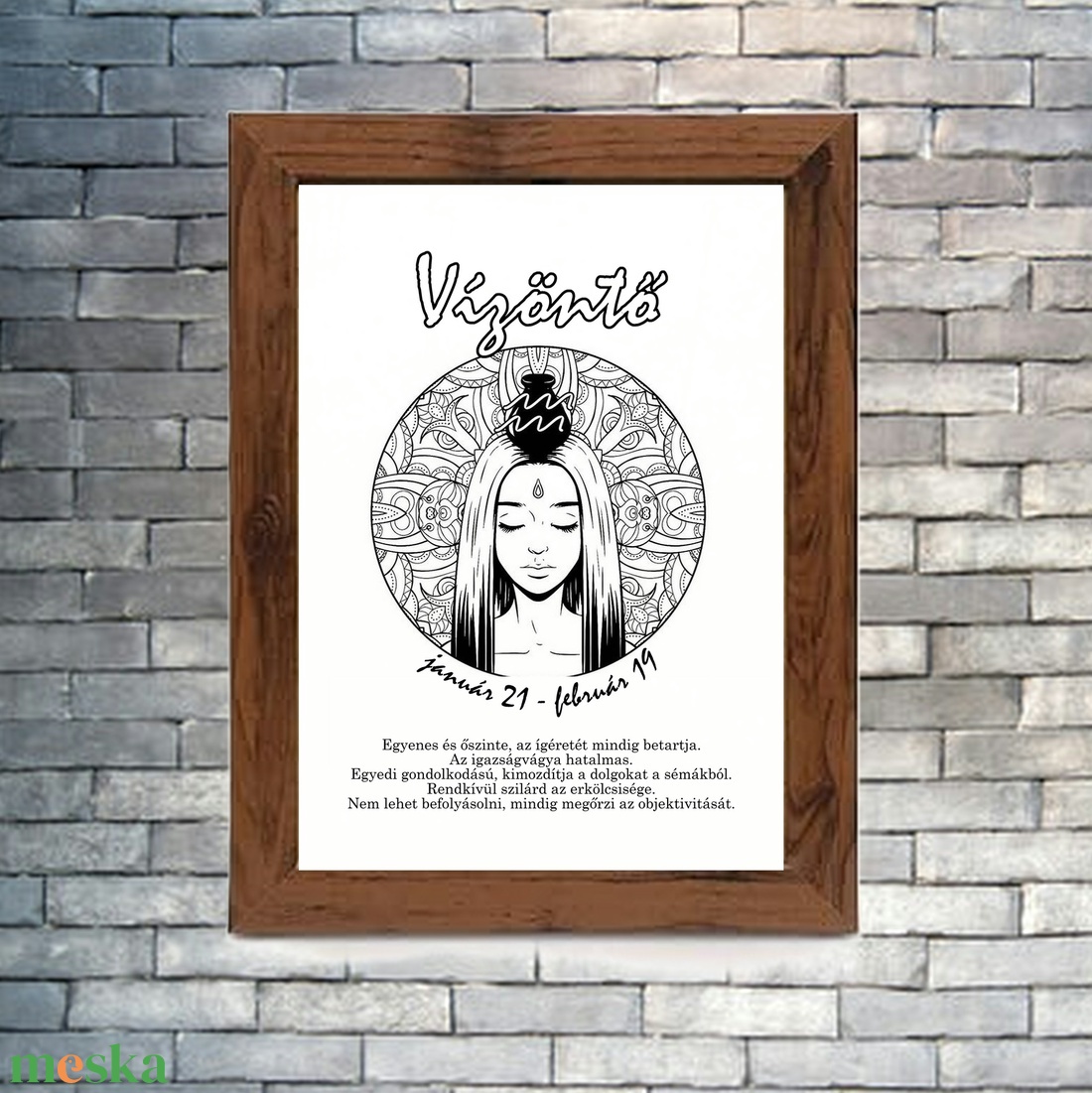 Színezhető, nyomtatható horoszkópos poszter - művészet - grafika & illusztráció - digitális - Meska.hu