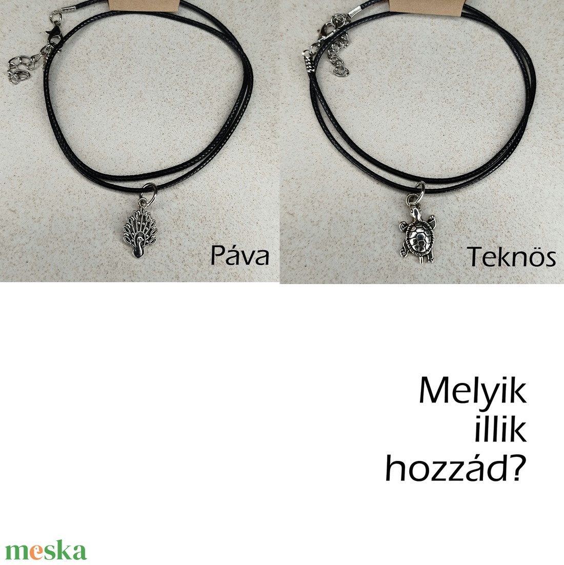 Nyaklánc állatos fém medállal - ékszer - nyaklánc - medálos nyaklánc - Meska.hu Nyaklánc állatos fém medállal - ékszer - nyaklánc - medálos nyaklánc - Meska.hu