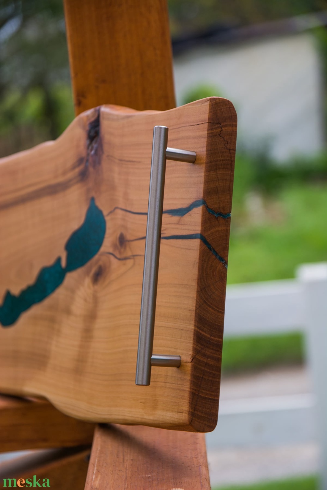 Balaton ihlette egyedi epoxy tálca - otthon & életmód - konyhafelszerelés, tálalás - tálalás - kínálótál - Meska.hu