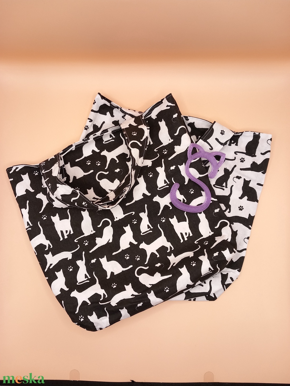 kifordítható vászon táska - táska & tok - bevásárlás & shopper táska - shopper, textiltáska, szatyor - Meska.hu