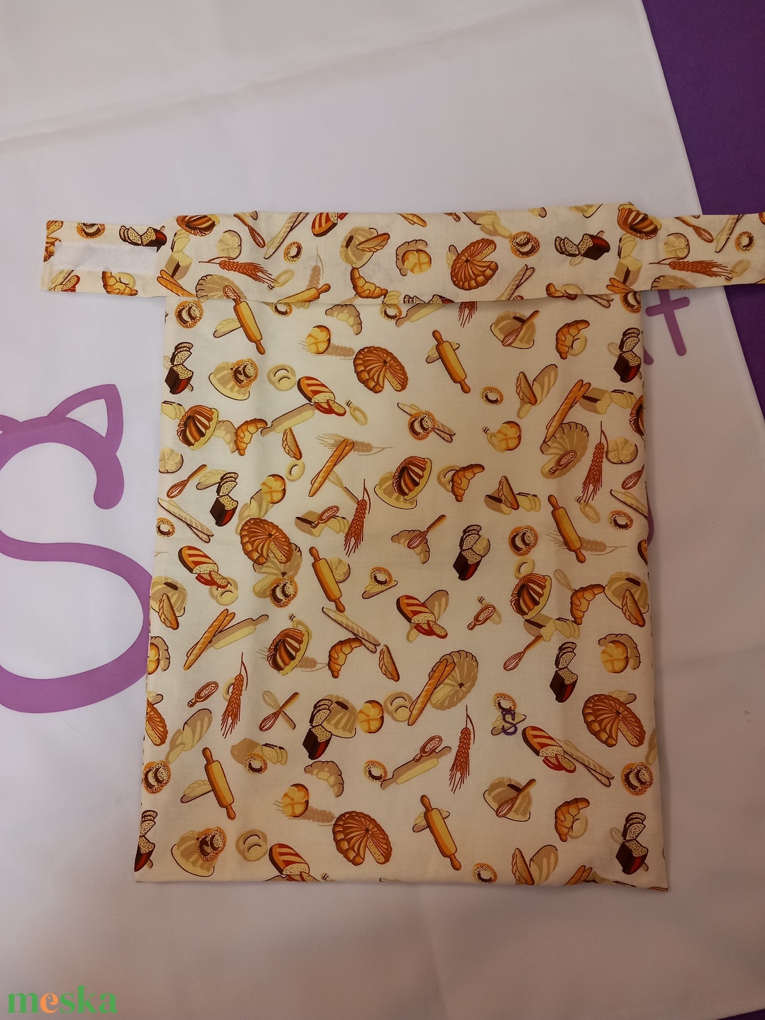 Kenyeres zsák PUL béléssel - táska & tok - bevásárlás & shopper táska - kenyeres zsák - Meska.hu