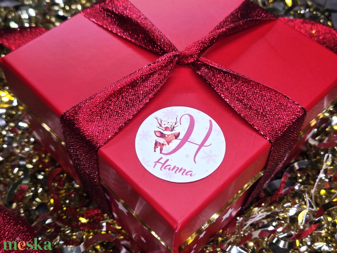 Egyedi, névreszóló karácsonyi matrica / 24db címke / ajándék cédula / Christmas sticker - otthon & életmód - papír, írószer - matrica, matrica csomag - Meska.hu