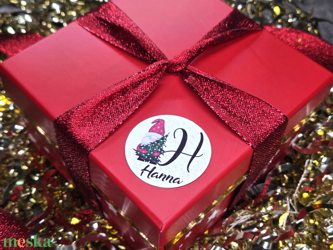 Egyedi, névreszóló karácsonyi matrica / 24db címke / ajándék cédula / Christmas sticker - otthon & életmód - papír, írószer - matrica, matrica csomag - Meska.hu