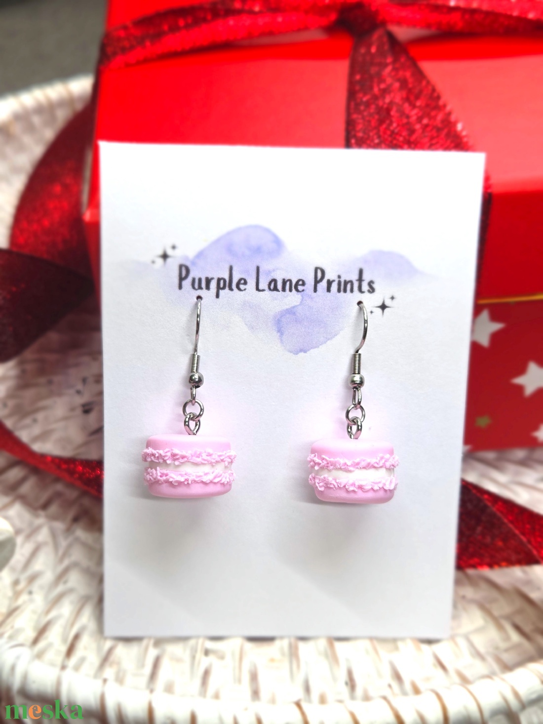 Nemesacél elegáns fülbevaló / macaron fülbevaló - ékszer - fülbevaló - fülékszer - Meska.hu