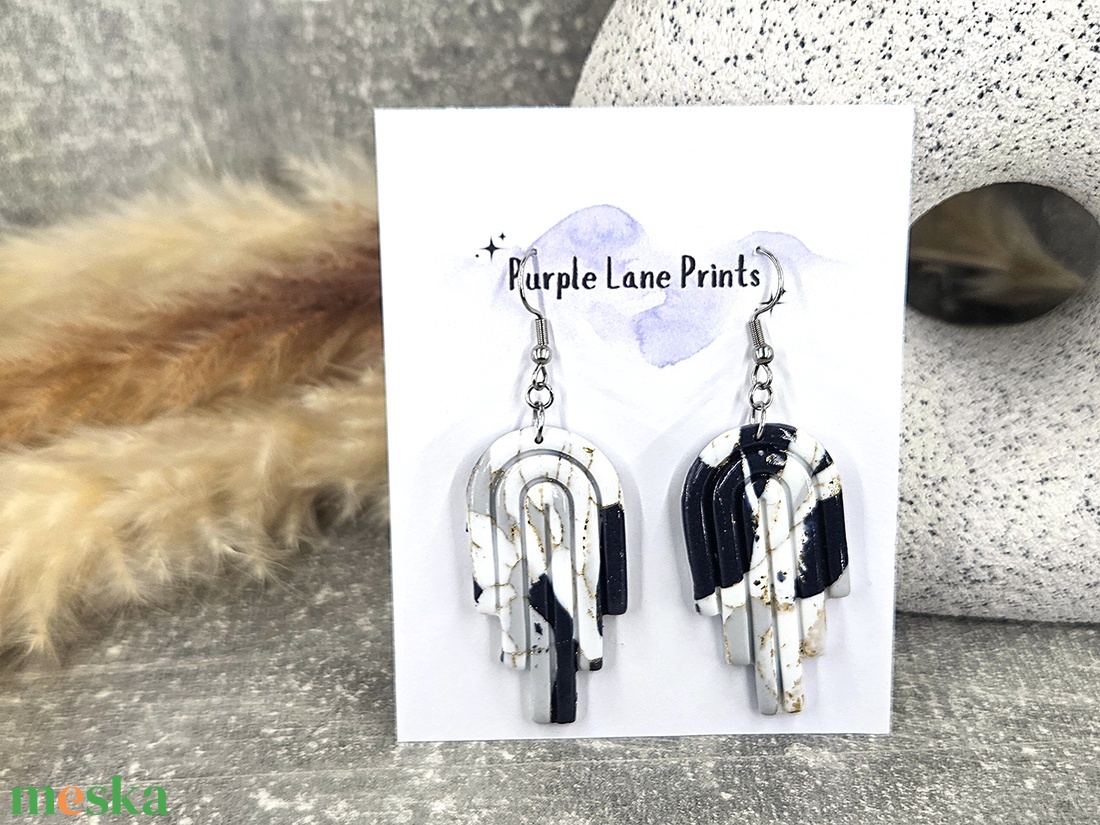 Nemesacél elegáns fülbevaló - ékszer - fülbevaló - fülékszer - Meska.hu