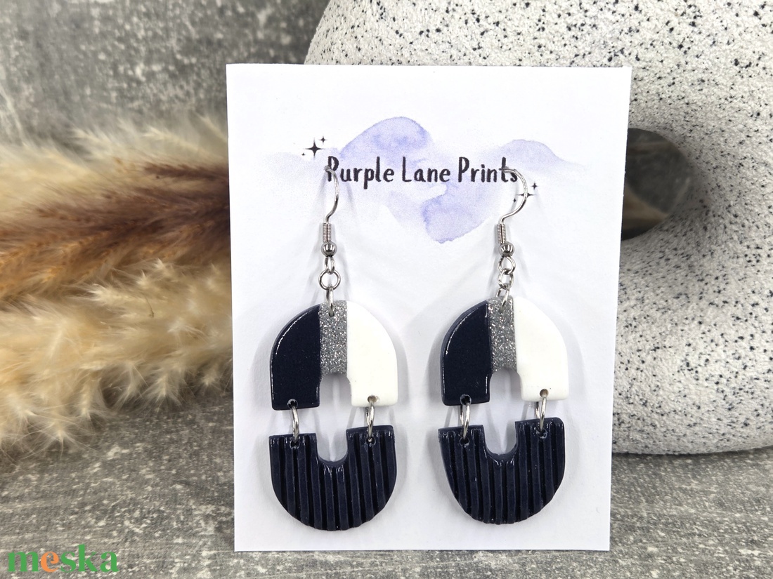 Nemesacél elegáns fülbevaló - ékszer - fülbevaló - fülékszer - Meska.hu