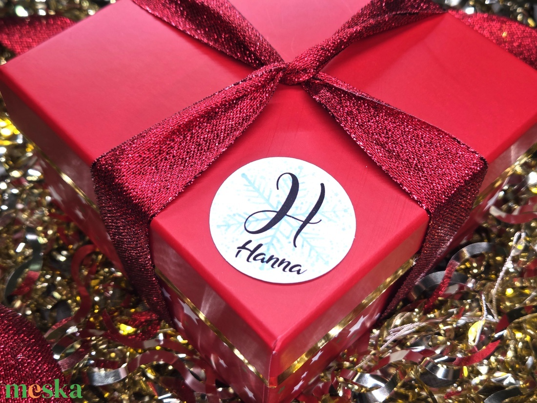 Egyedi, névreszóló karácsonyi matrica / 24db címke / ajándék cédula / Christmas sticker - otthon & életmód - papír, írószer - matrica, matrica csomag - Meska.hu