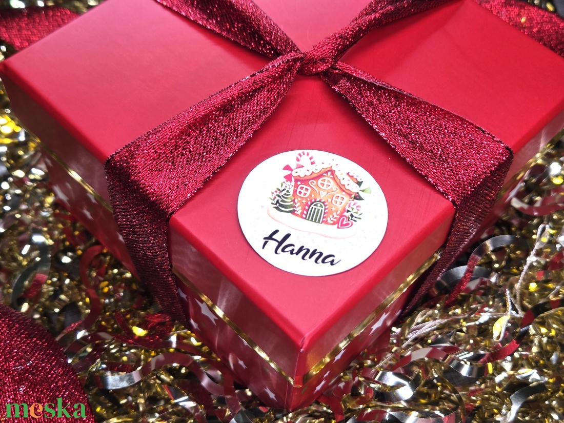 Egyedi, névreszóló karácsonyi matrica / 24db címke / ajándék cédula / Christmas sticker - otthon & életmód - papír, írószer - matrica, matrica csomag - Meska.hu