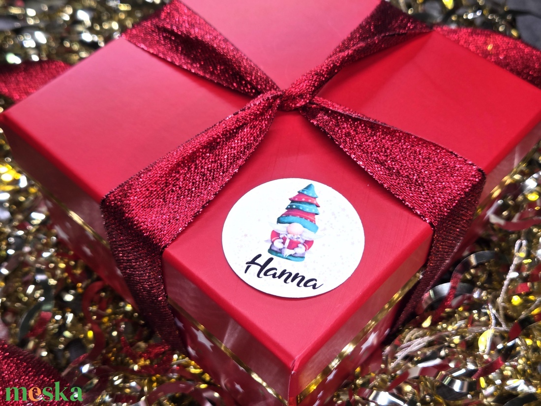 Egyedi, névreszóló karácsonyi matrica / 24db címke / ajándék cédula / Christmas sticker - otthon & életmód - papír, írószer - matrica, matrica csomag - Meska.hu