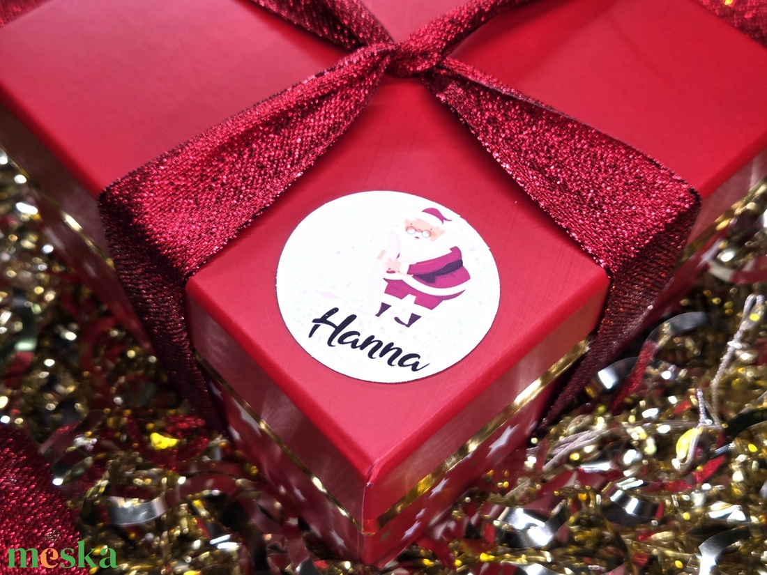 Egyedi, névreszóló karácsonyi matrica / 24db címke / ajándék cédula / Christmas sticker - otthon & életmód - papír, írószer - matrica, matrica csomag - Meska.hu