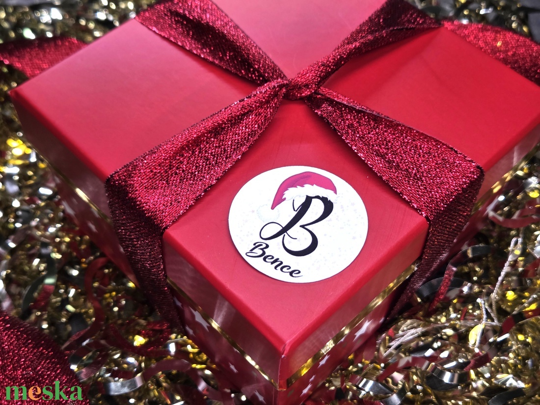 Egyedi, névreszóló karácsonyi matrica / 24db címke / ajándék cédula / Christmas sticker - otthon & életmód - papír, írószer - matrica, matrica csomag - Meska.hu