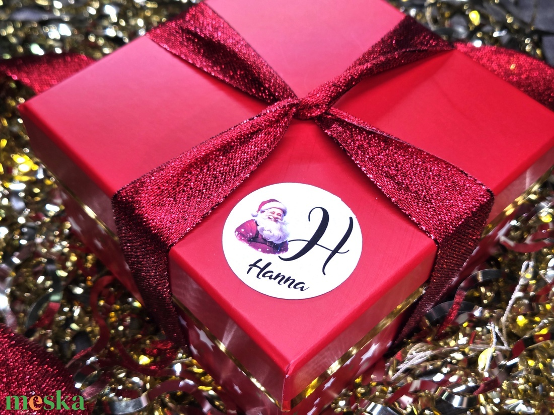 Egyedi, névreszóló karácsonyi matrica / 24db címke / ajándék cédula / Christmas sticker - otthon & életmód - papír, írószer - matrica, matrica csomag - Meska.hu