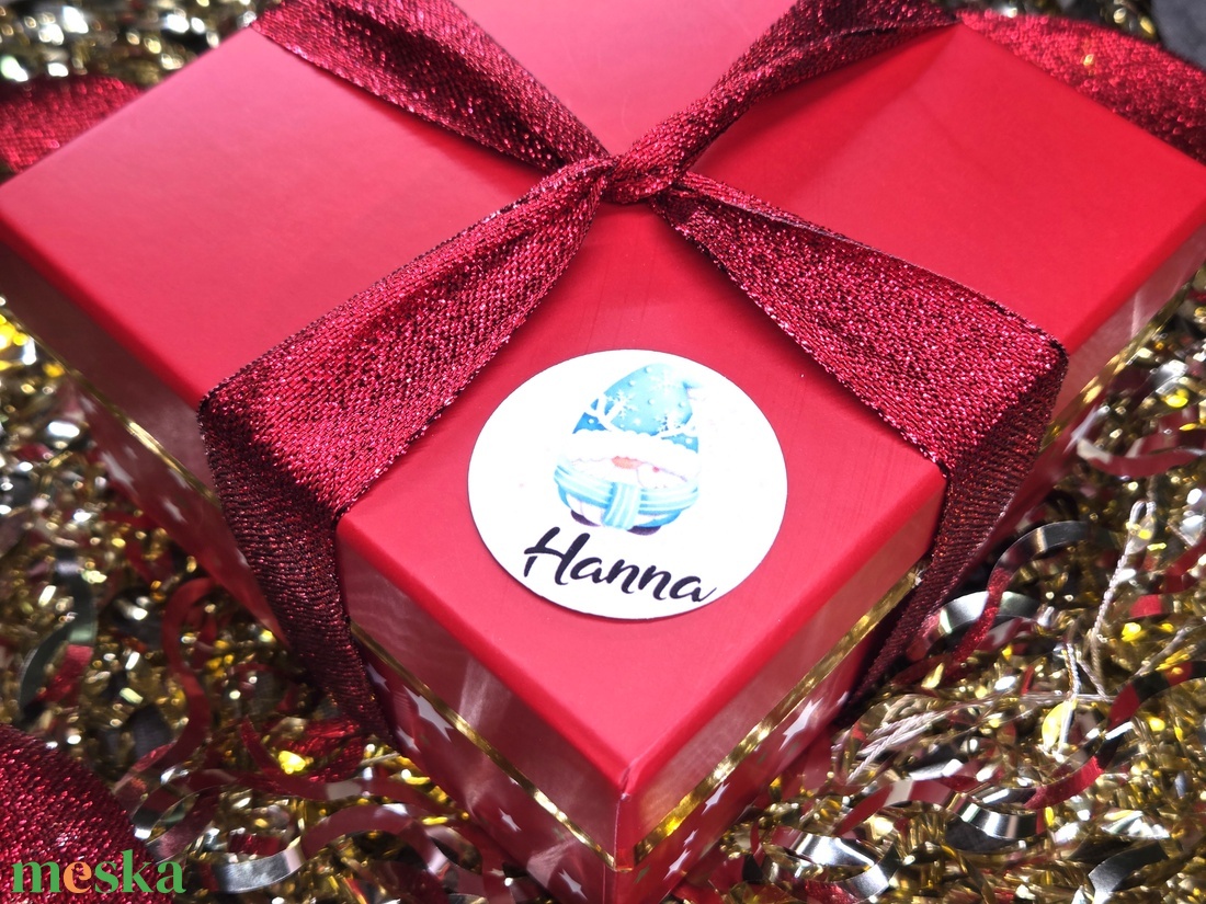 Egyedi, névreszóló karácsonyi matrica / 24db címke / ajándék cédula / Christmas sticker - otthon & életmód - papír, írószer - matrica, matrica csomag - Meska.hu