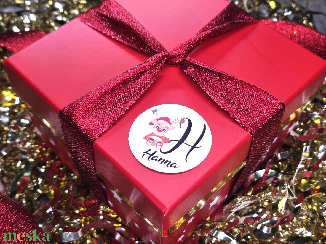 Egyedi, névreszóló karácsonyi matrica / 24db címke / ajándék cédula / Christmas sticker - otthon & életmód - papír, írószer - matrica, matrica csomag - Meska.hu