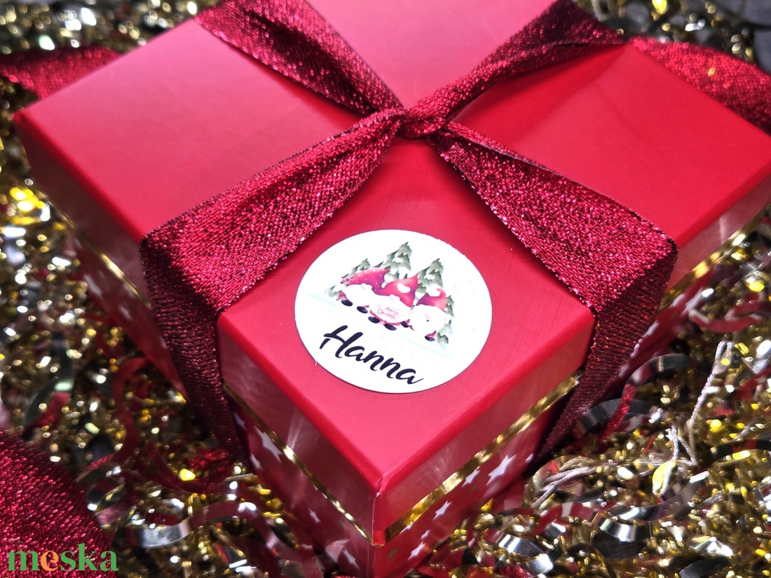 Egyedi, névreszóló karácsonyi matrica / 24db címke / ajándék cédula / Christmas sticker - otthon & életmód - papír, írószer - matrica, matrica csomag - Meska.hu