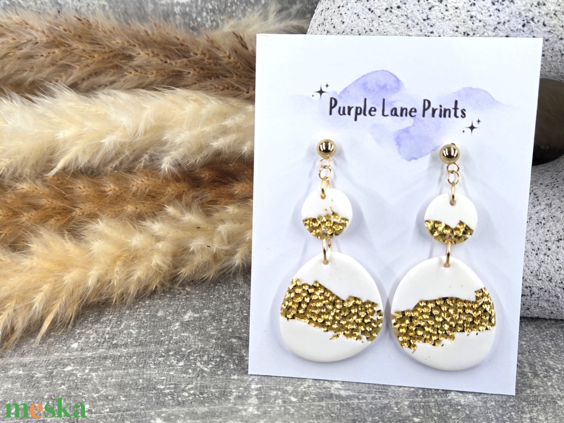 Nemesacél elegáns fülbevaló - ékszer - fülbevaló - fülékszer - Meska.hu