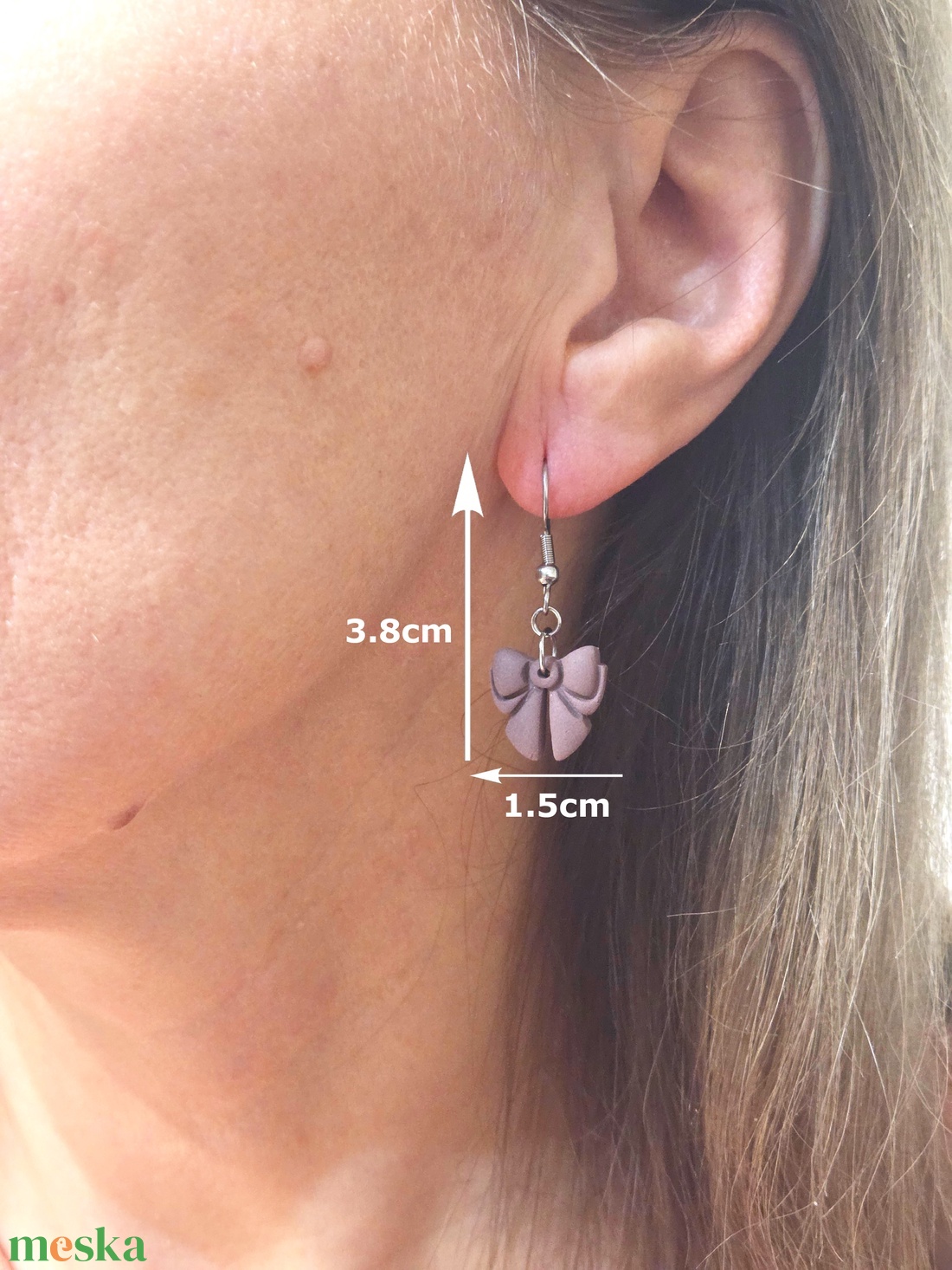 Nemesacél elegáns fülbevaló - ékszer - fülbevaló - fülékszer - Meska.hu