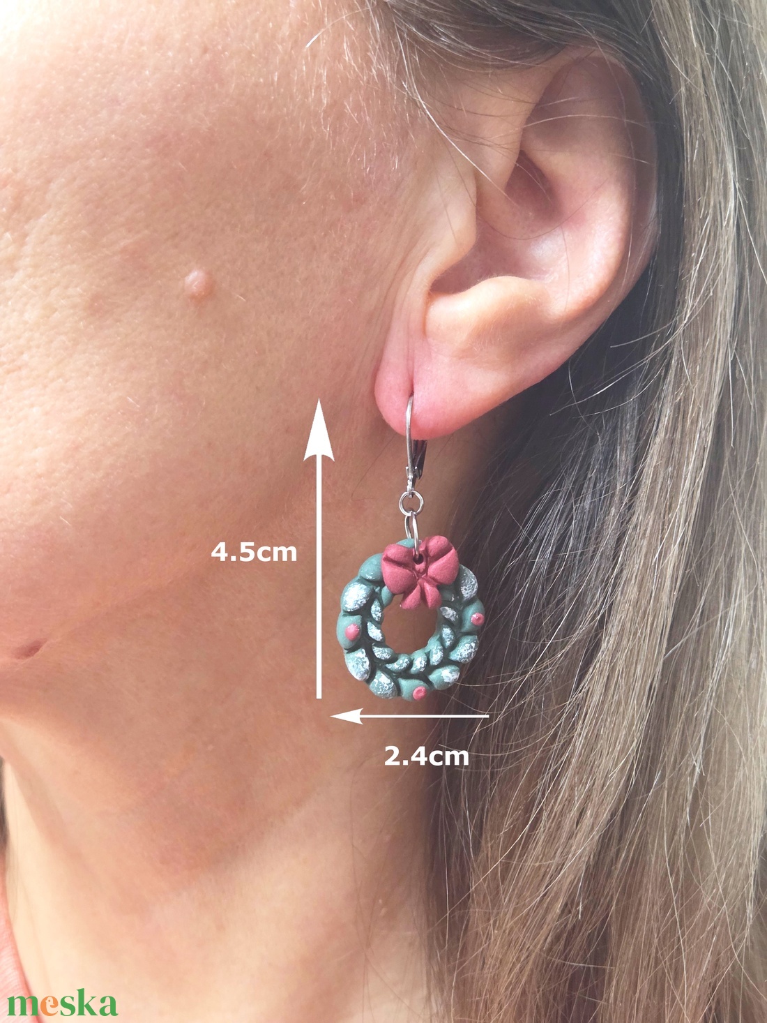 Nemesacél elegáns fülbevaló - ékszer - fülbevaló - fülékszer - Meska.hu