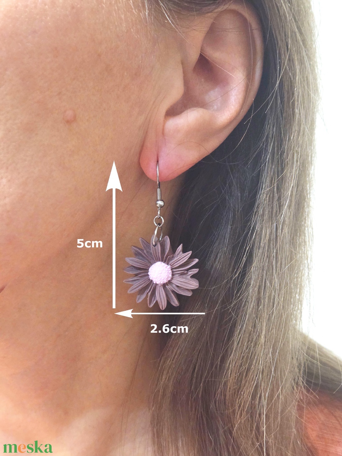 Nemesacél elegáns fülbevaló - ékszer - fülbevaló - fülékszer - Meska.hu