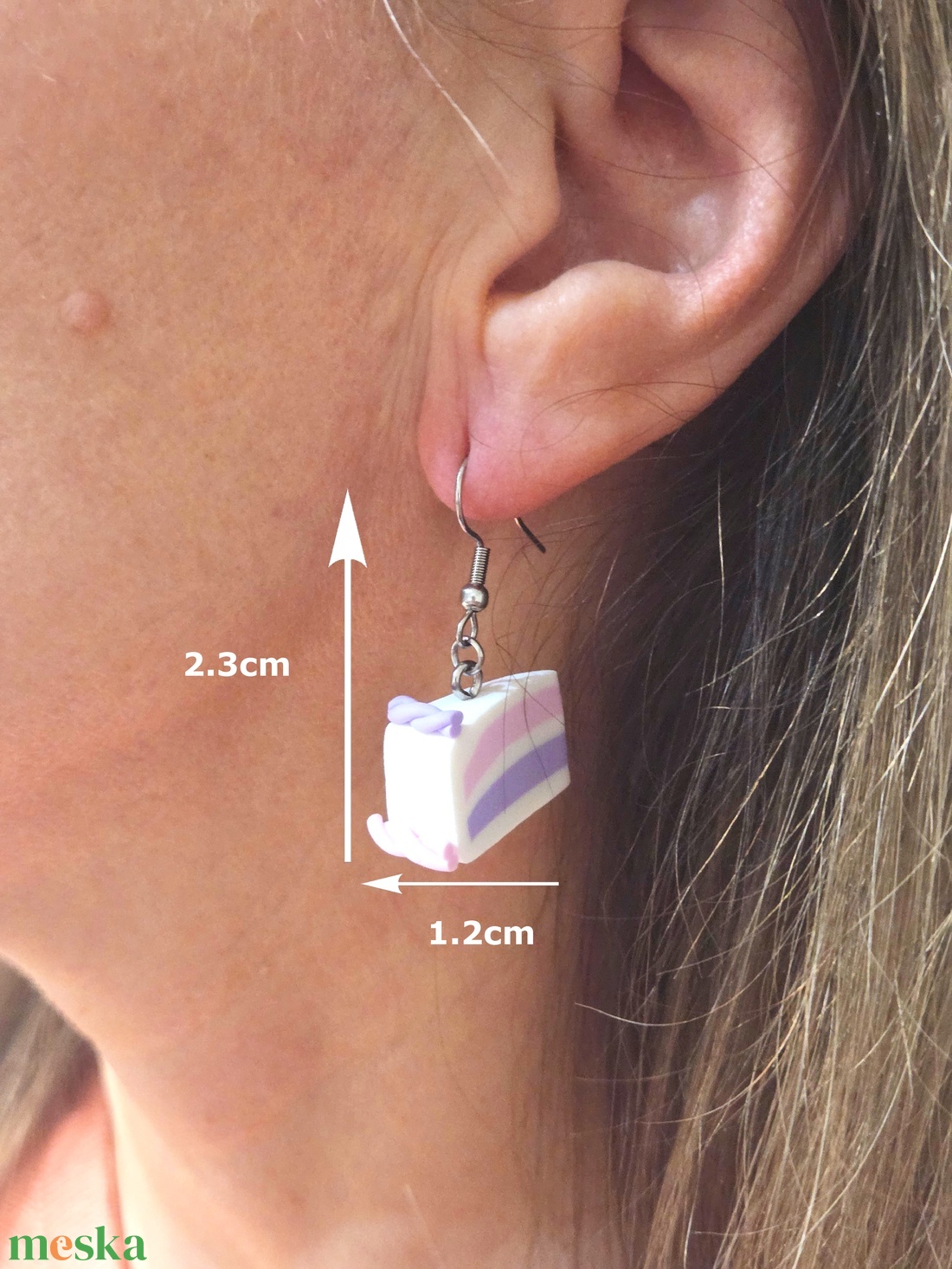 Nemesacél elegáns fülbevaló - ékszer - fülbevaló - fülékszer - Meska.hu