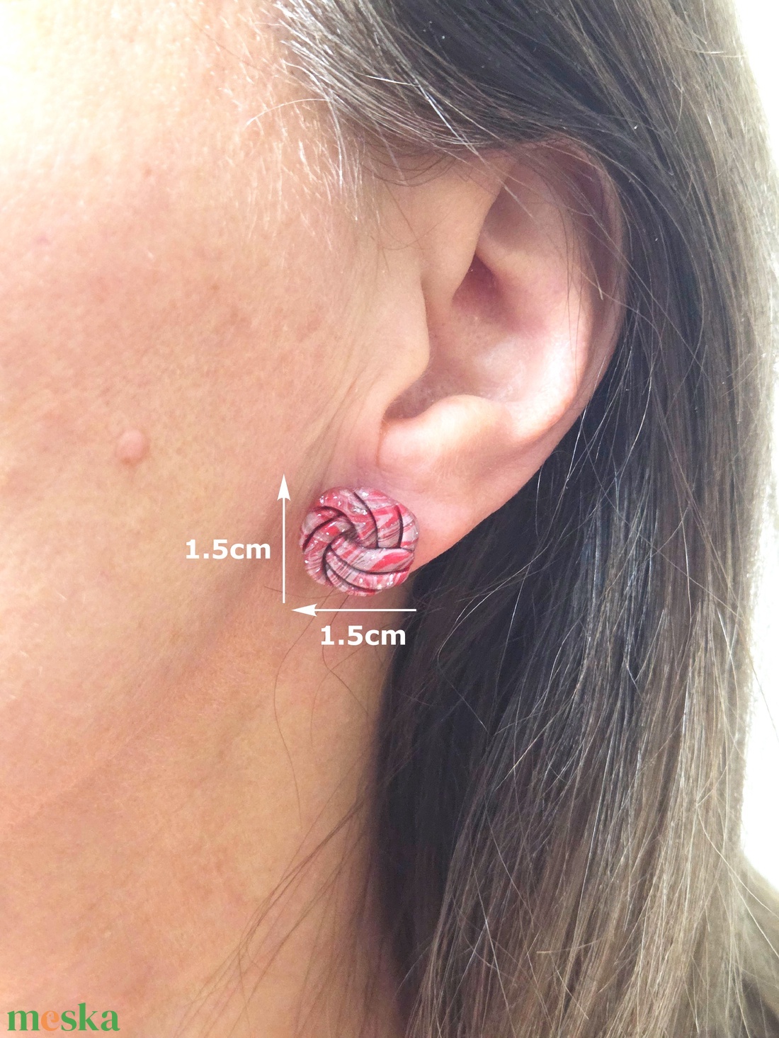 Nemesacél elegáns fülbevaló - ékszer - fülbevaló - fülékszer - Meska.hu