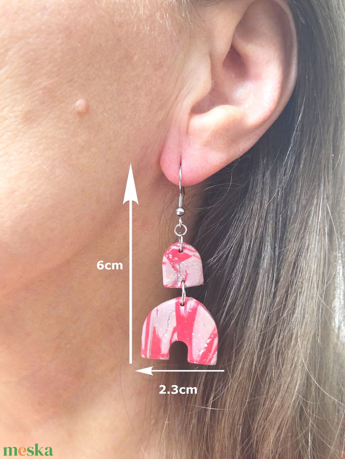 Nemesacél elegáns fülbevaló - ékszer - fülbevaló - fülékszer - Meska.hu