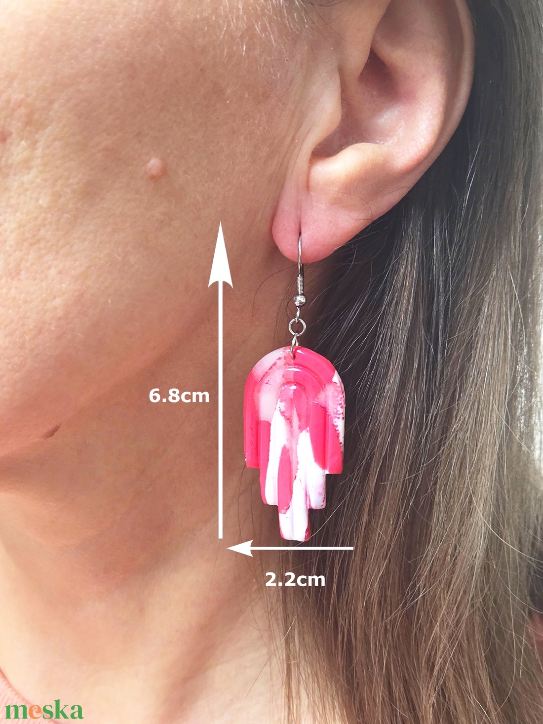 Nemesacél elegáns fülbevaló - ékszer - fülbevaló - fülékszer - Meska.hu