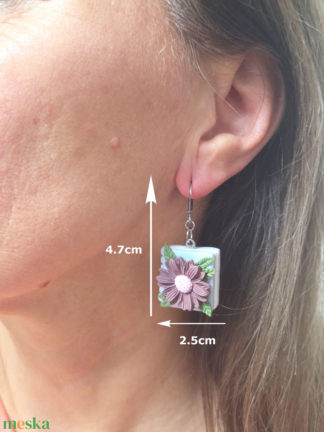 Nemesacél elegáns fülbevaló - ékszer - fülbevaló - fülékszer - Meska.hu