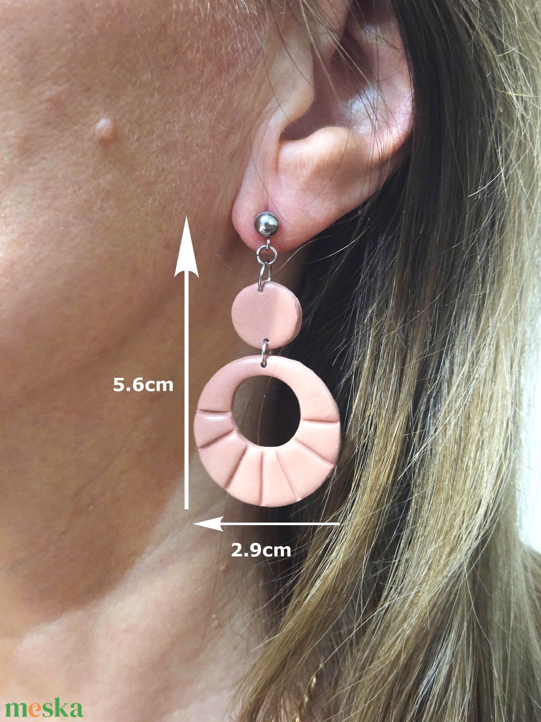 Nemesacél elegáns fülbevaló - ékszer - fülbevaló - fülékszer - Meska.hu