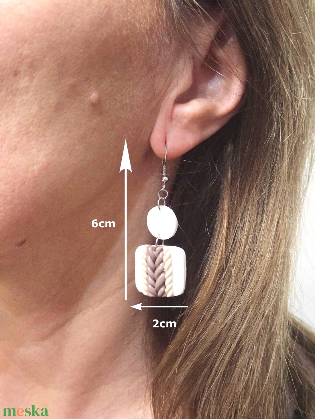 Nemesacél elegáns fülbevaló - ékszer - fülbevaló - fülékszer - Meska.hu