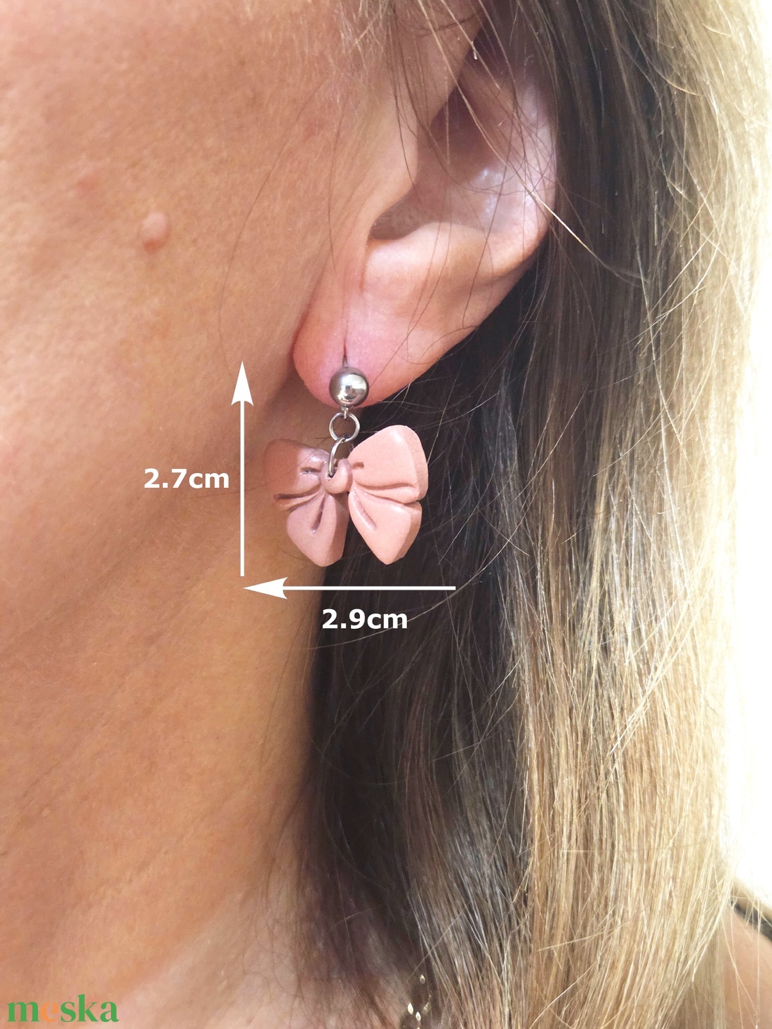 Nemesacél elegáns fülbevaló - ékszer - fülbevaló - fülékszer - Meska.hu