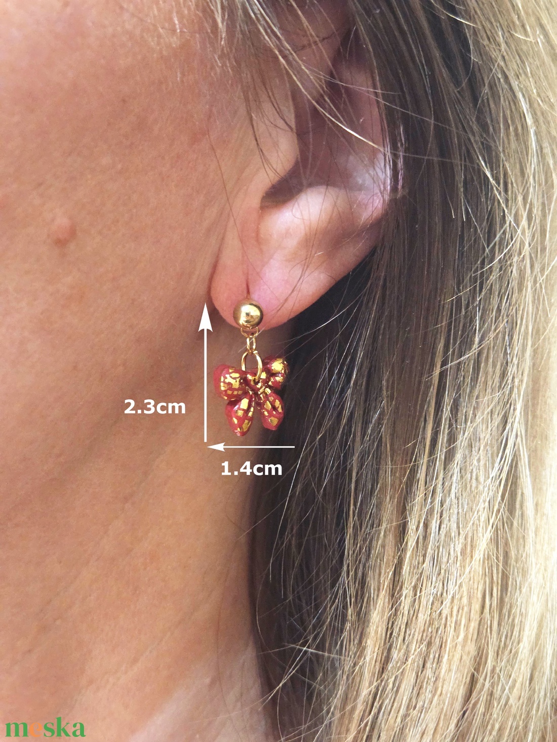 Nemesacél elegáns fülbevaló - ékszer - fülbevaló - fülékszer - Meska.hu